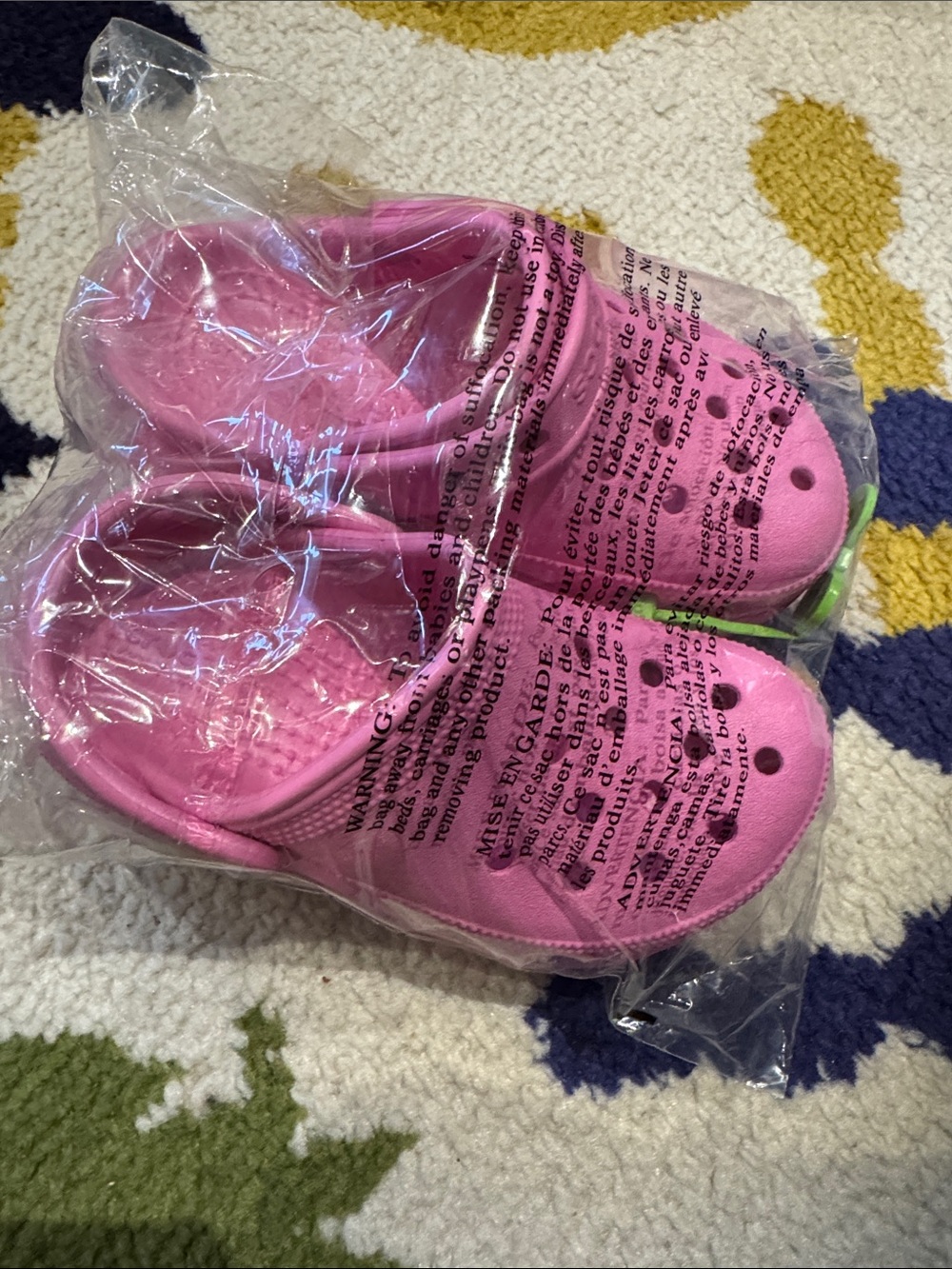 CROCS Kids Pink Classic Clogs